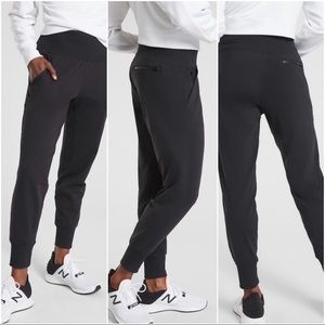 Athleta Women’s Venice Jogger Black Ribbed Pockets 2019